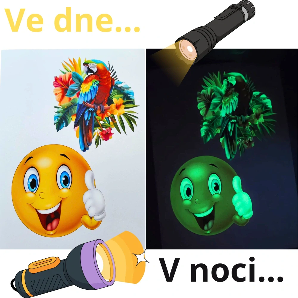 Nažehlovačka – Svítící ve tmě (Glow in the Dark)
