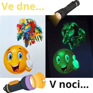 Nažehlovačka – Svítící ve tmě (Glow in the Dark)